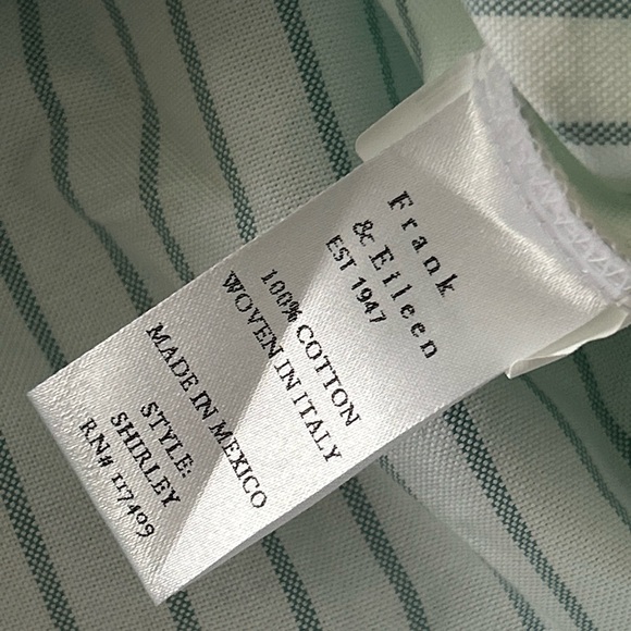 Frank & Eileen Shirley Shirt Women’s Small Oversized Striped Button Down - Picture 6 of 8